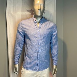 H&M Linen and Cotton Long Sleeve Shirt Size M